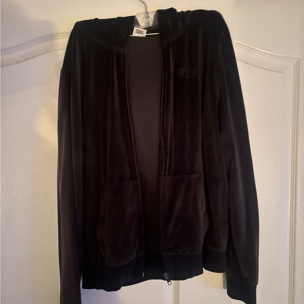 Victoria's Secret Black Velvet Jacket